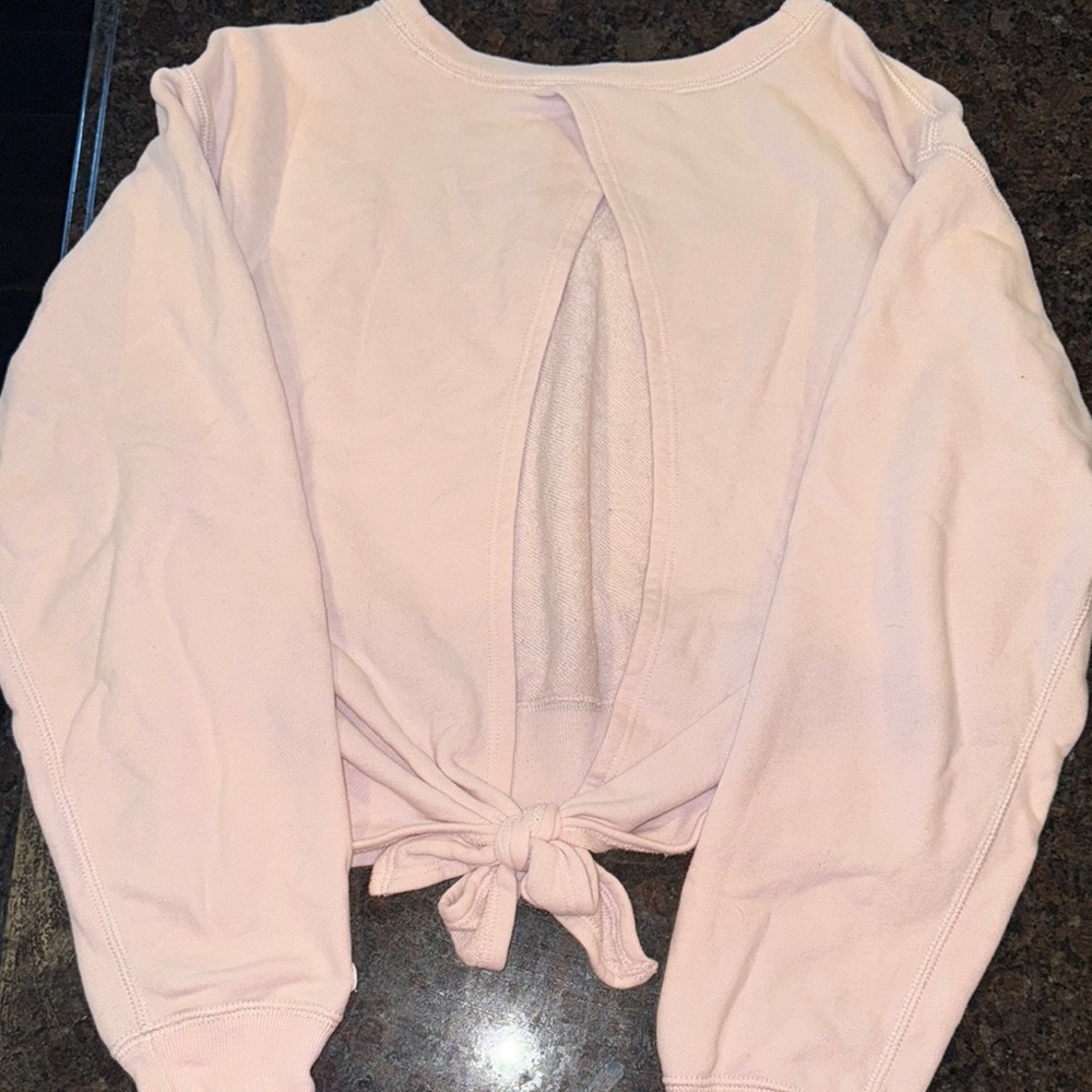 Abercrombie Pink Tie-Back Women's sweatshirt
